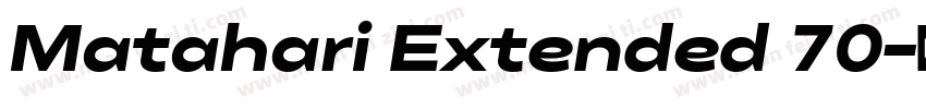 Matahari Extended 70字体转换
